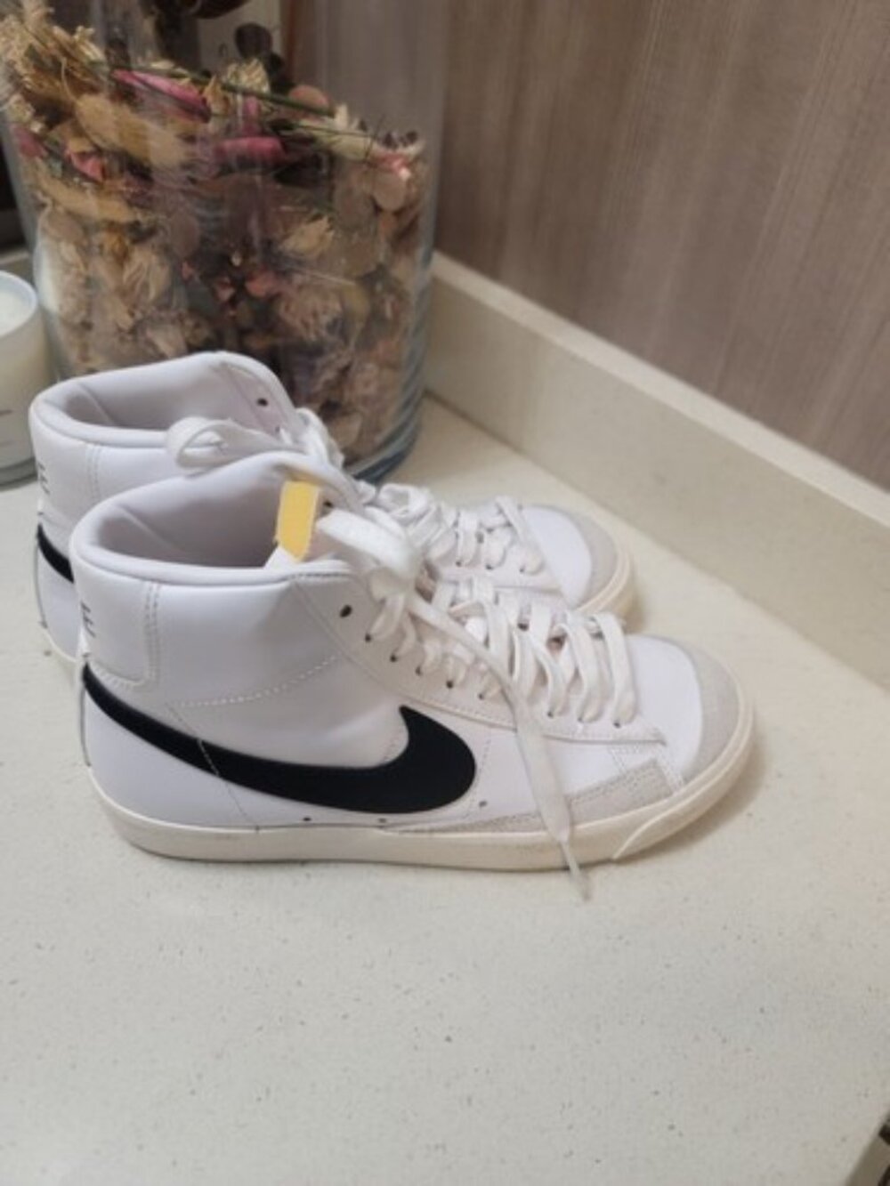 Nike Blazer Mid '77 Vintage White Black BQ6806-100 Men's Size 7.5 - Picture 5 of 9